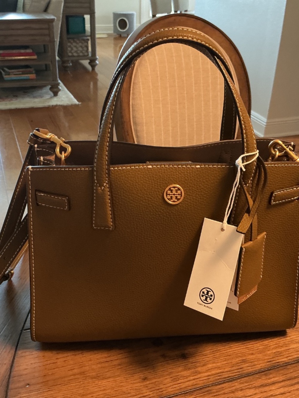Tory Burch Blake Center Zipper Tote - Picture 9 of 10